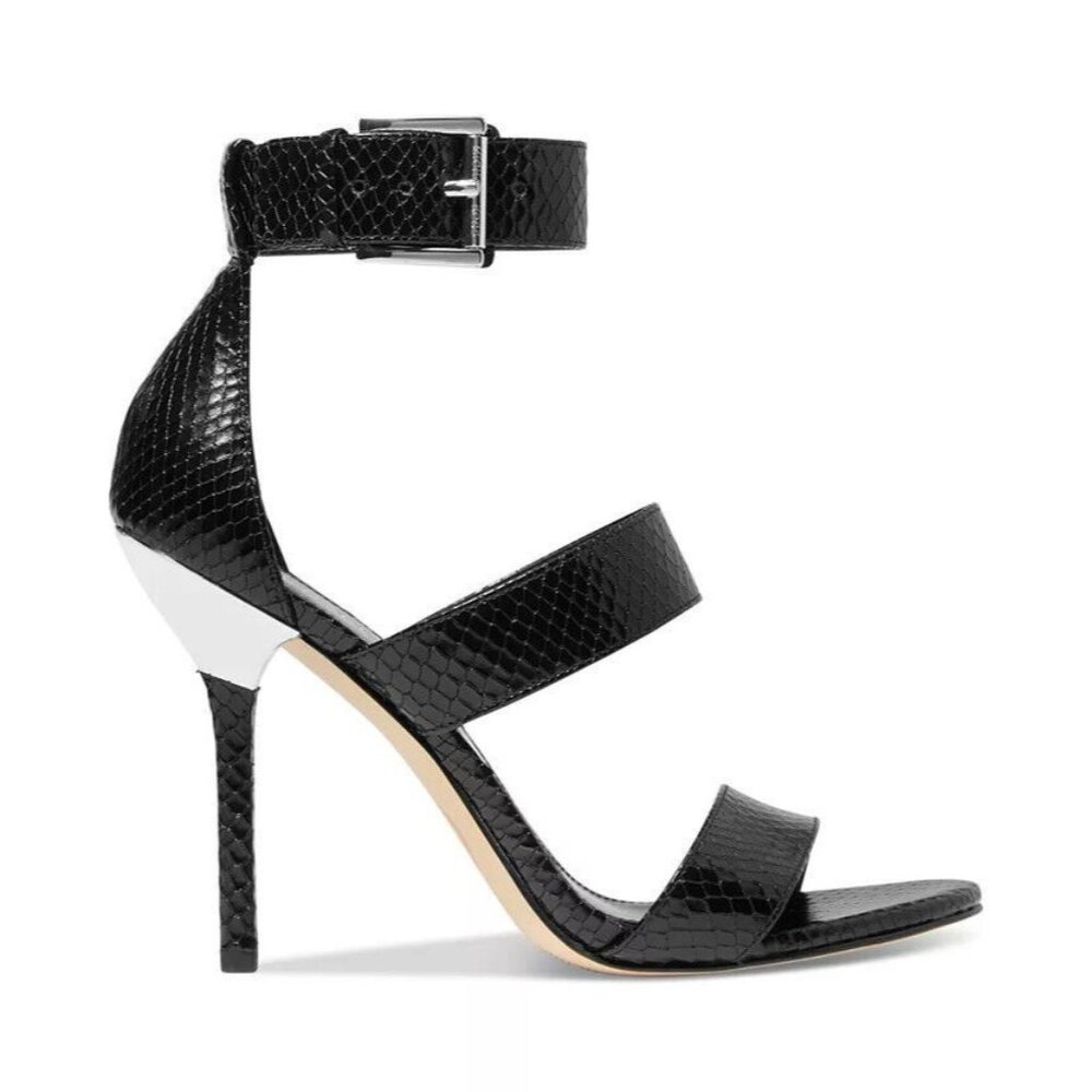 Michael Kors Women's Amal Dress Sandals Black Size 10 NEW In Box - Picture 2 of 4
